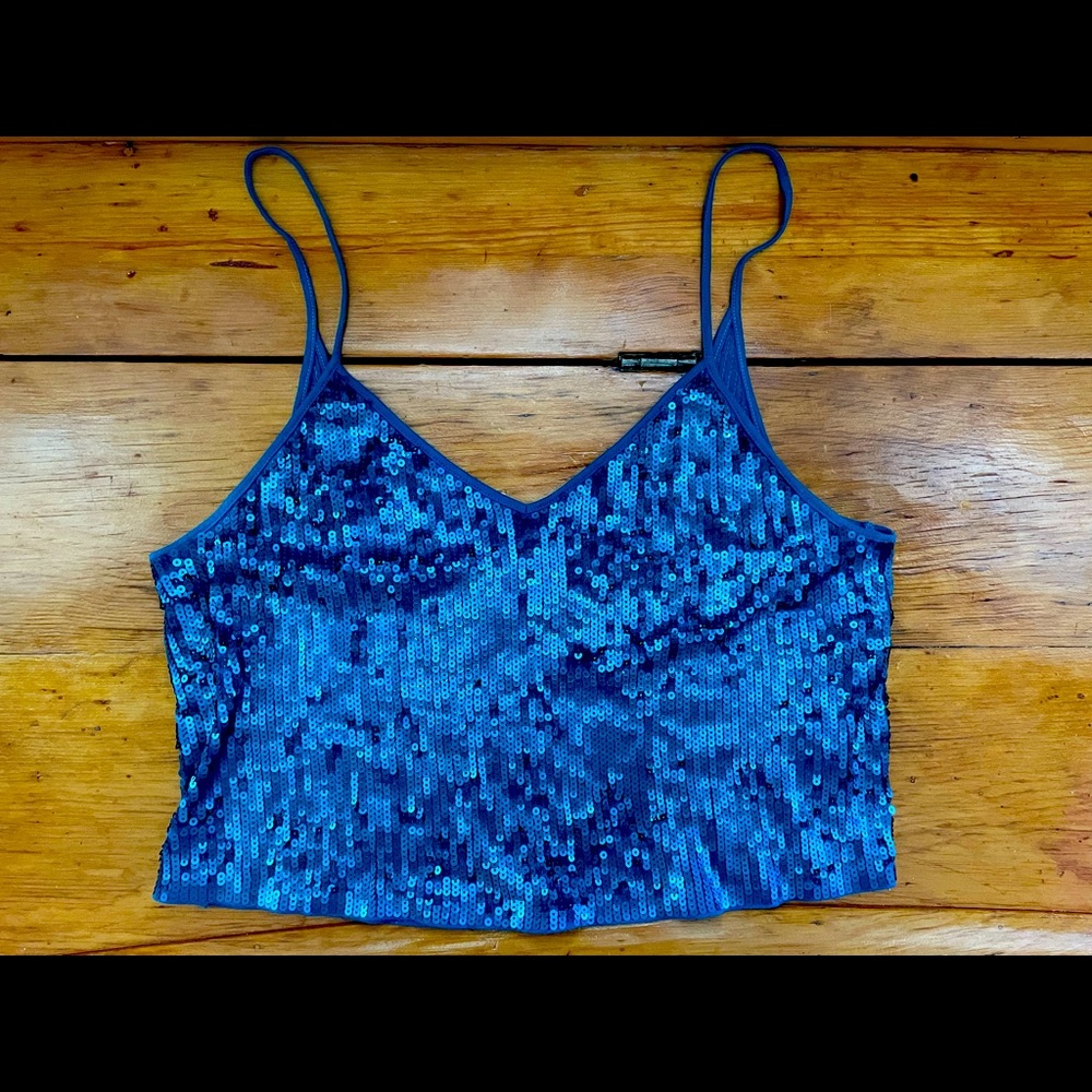 Sparkle blue medium tank from Express!